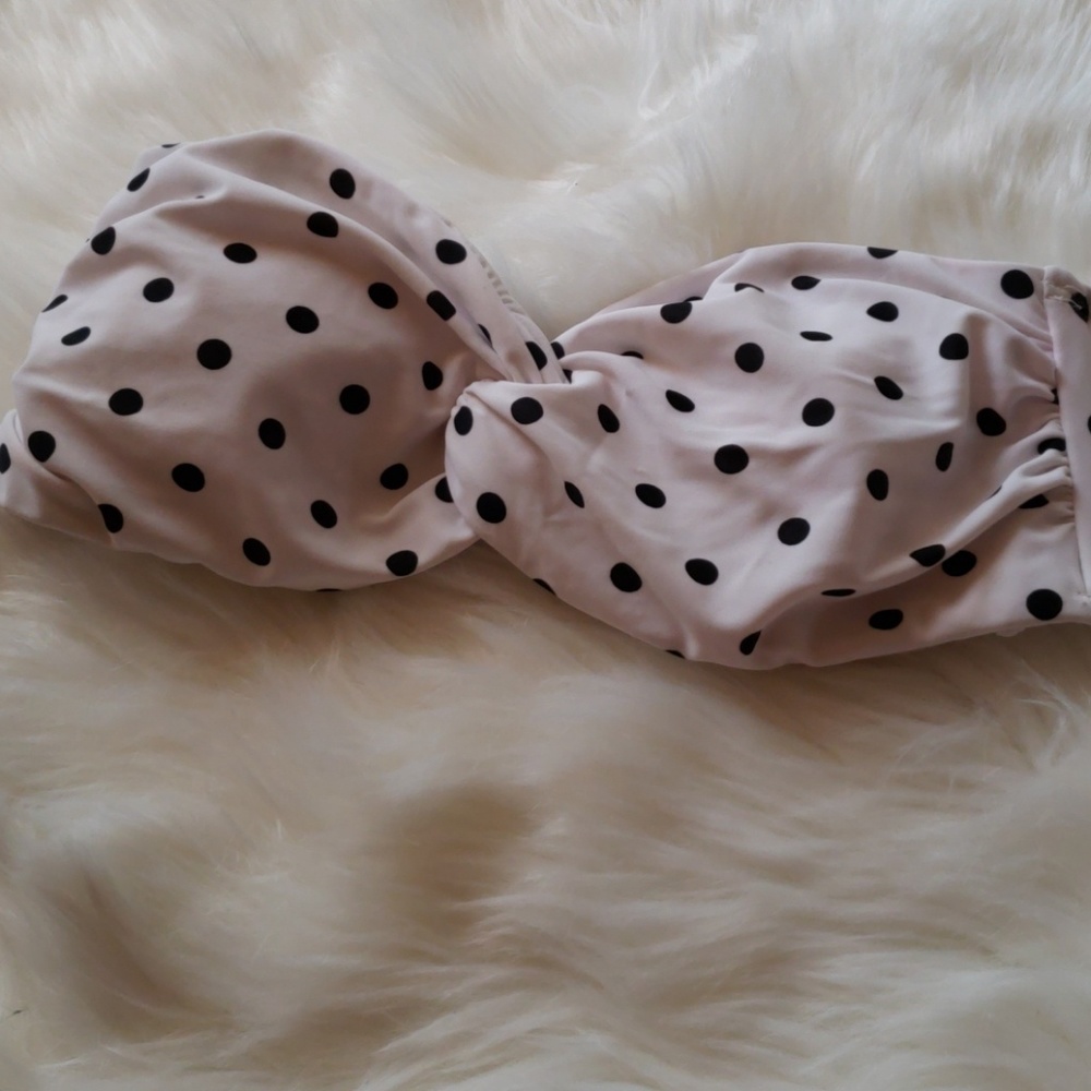 Polka dot bikini top